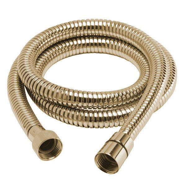 Gold Stainless Steel Flexi Shower Hose 1.2m