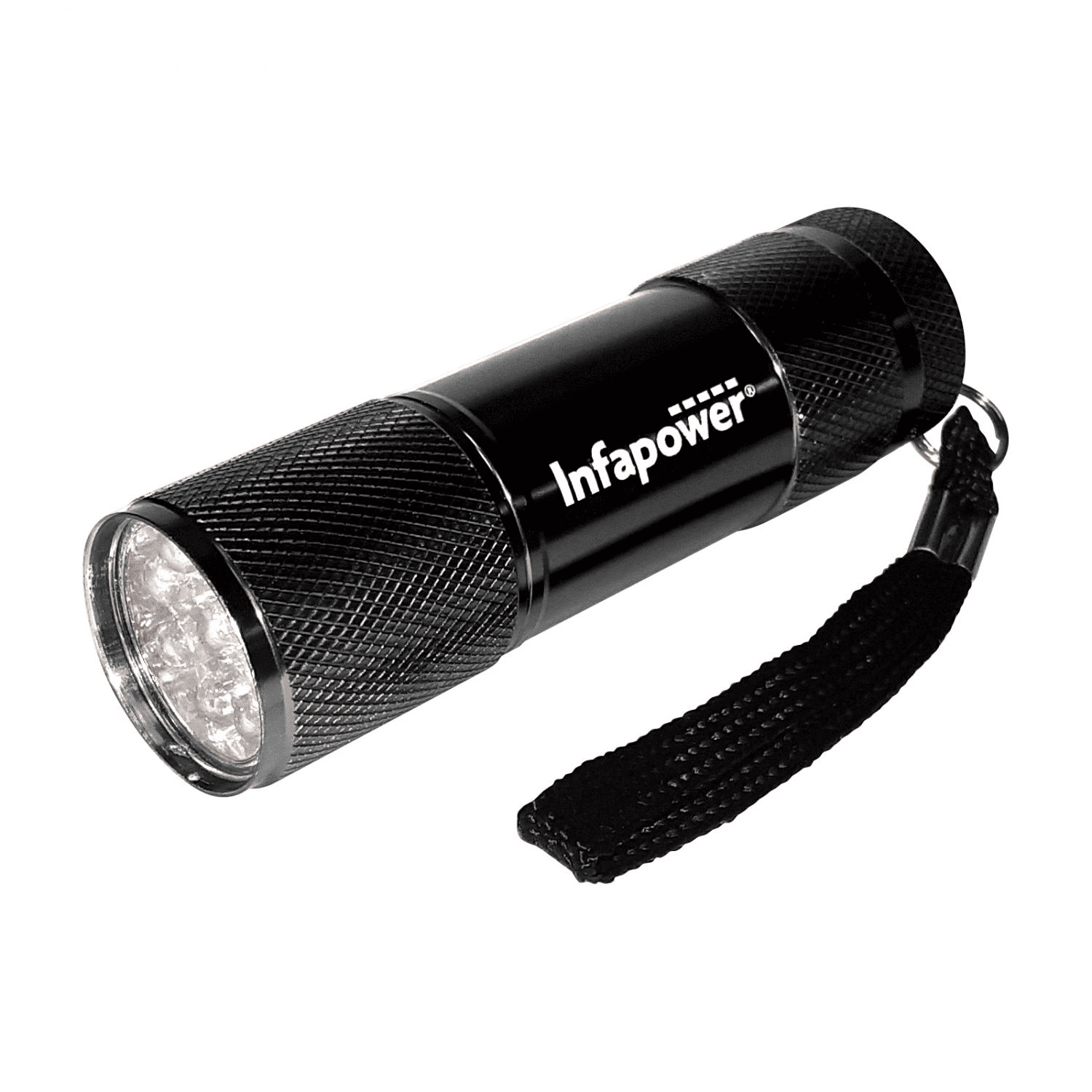 9 LED Aluminium Mini Pocket Torch – Black