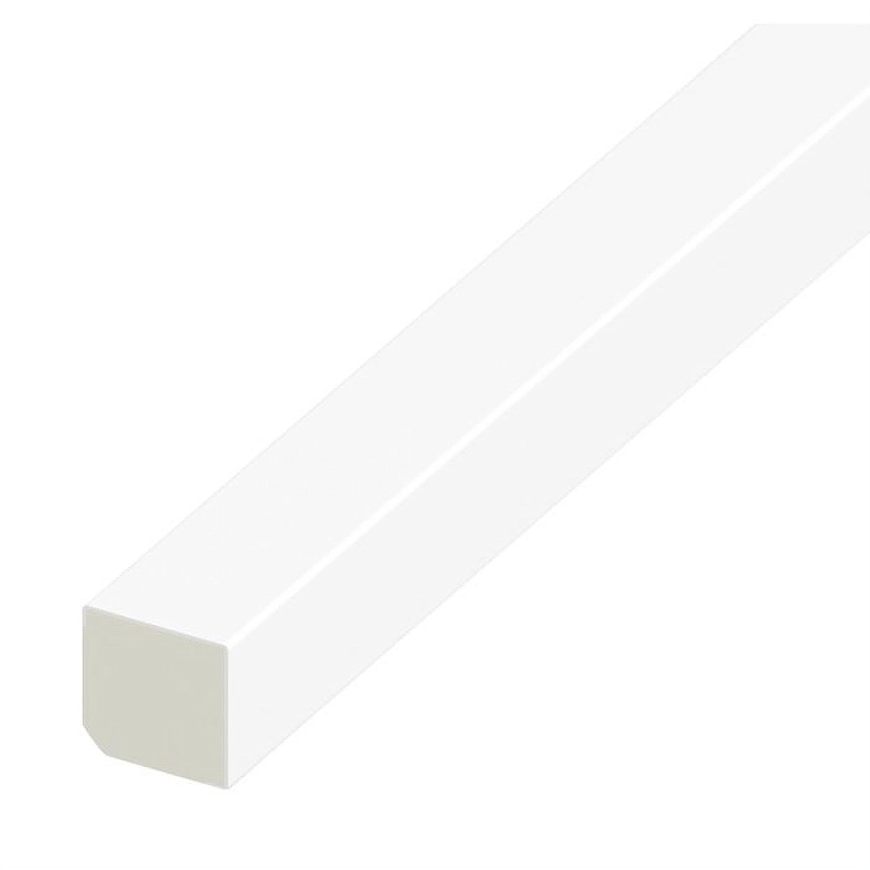 White Square Quadrant Trim 12mm x 5m