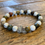 Thumbnail: Unisex Peace Friendship Bracelet. Picasso Jasper & White Howlite