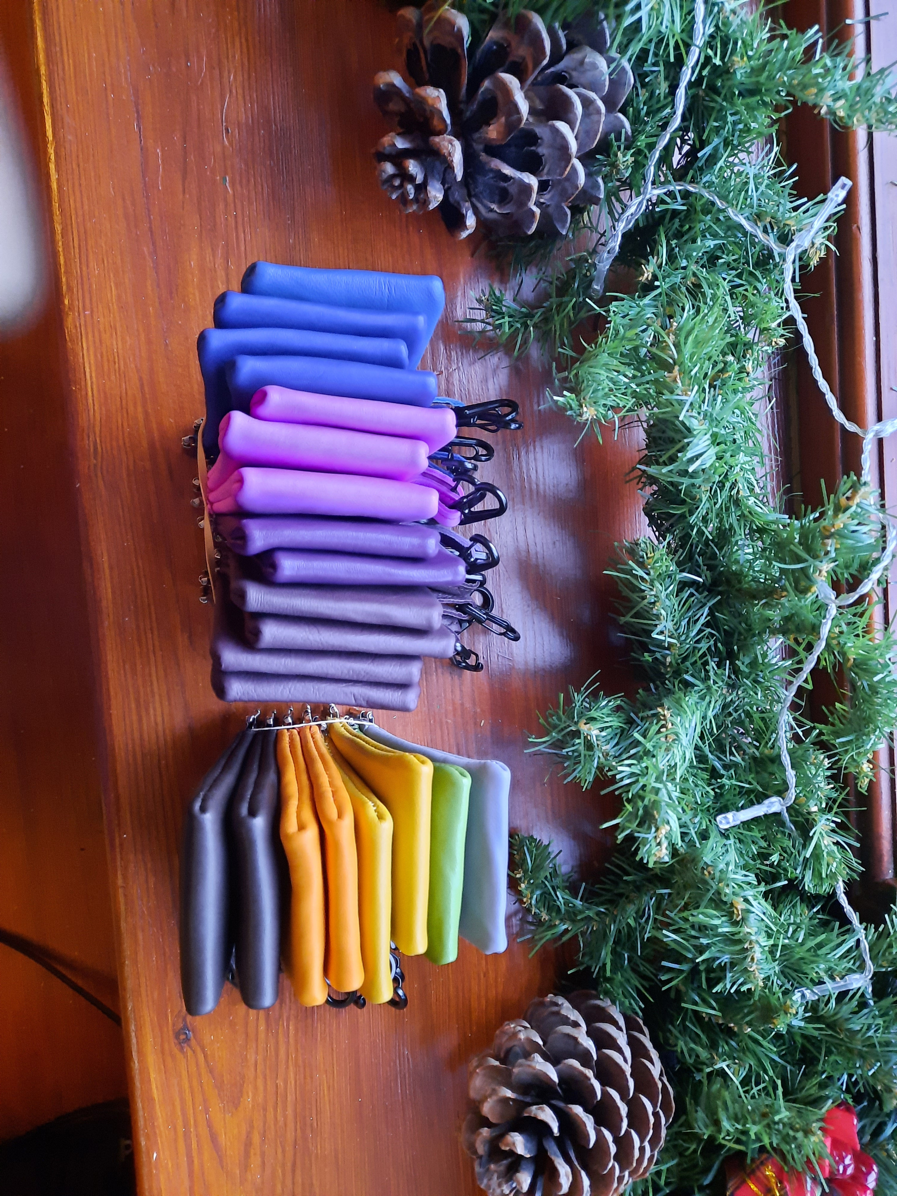 Leather Snap Close Purse