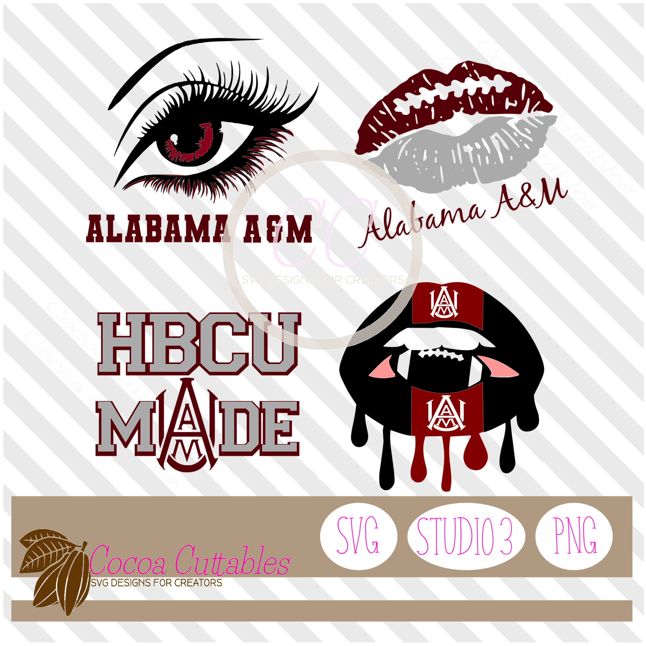 Download Alabama A M University Svg Bundle Hbcu Svg Cut File For Silhouette Cocoa Cuttables