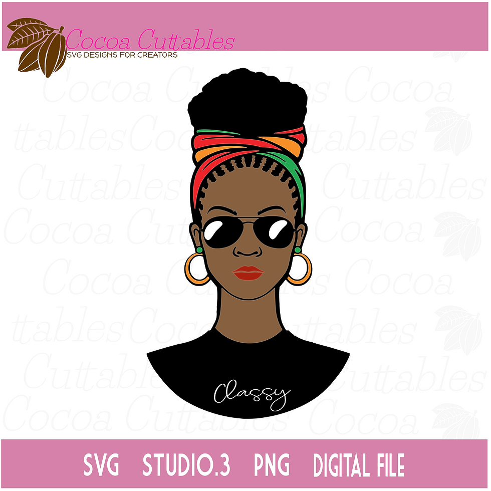 Thumbnail: Black Woman SVG Bundle SVG Cut File for Silhouette Cricut