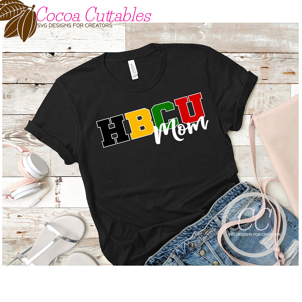 Thumbnail: HBCU Mom SVG Cut File for Silhouette Cricut