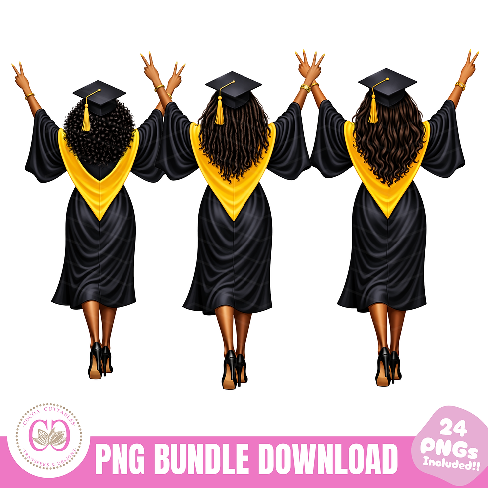 Thumbnail: Black Women Graduation Bundle, Short-hair, Dreadlocks, Long-hair Style Graduates