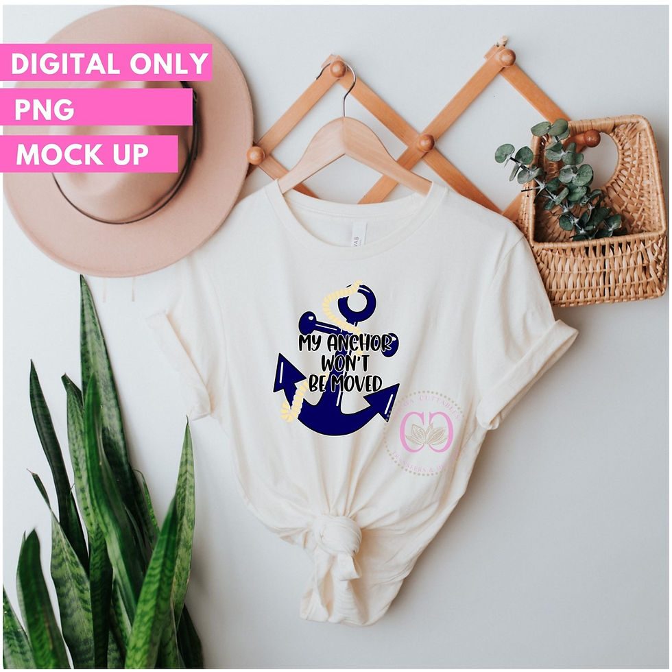 Thumbnail: My Anchor Won't Be Moved SVG | PNG | STUDIO.3 | Digital File