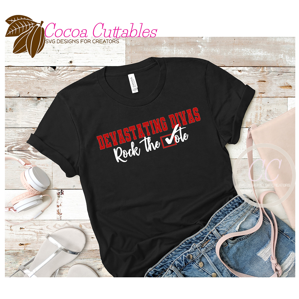Thumbnail: Greek Sorority Voting SVG Bundle | Rock the Vote SVG Bundle | Cut File for Cricu