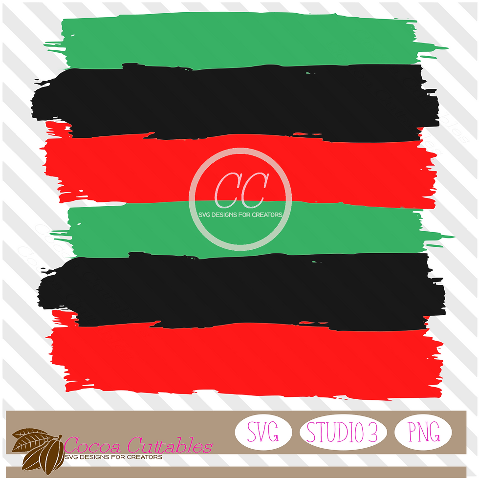 Thumbnail: African American Brush Strokes SVG Cut File for Cricut Silhouette