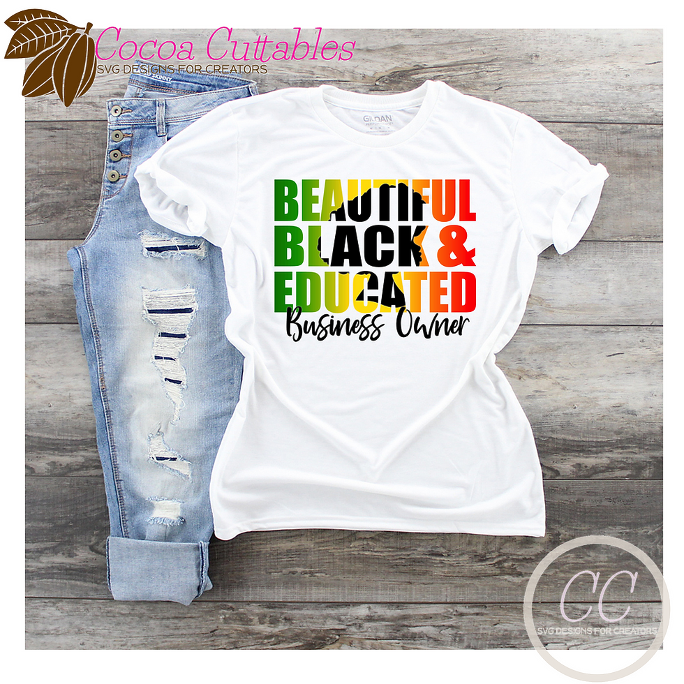 Thumbnail: Beautiful Black Educated SVG Bundle | Black Woman SVG Cut File for Cricut