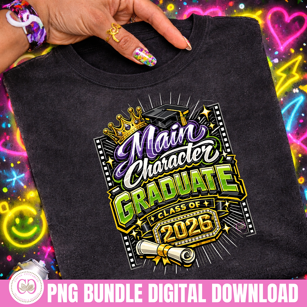Thumbnail: Class Of 2026 Graduate PNG Bundle, I Did That Class Of 2026, Main Character Grad