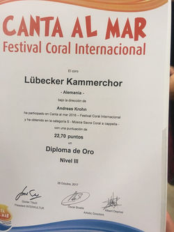 Diploma de Oro 2017 (©privat)
