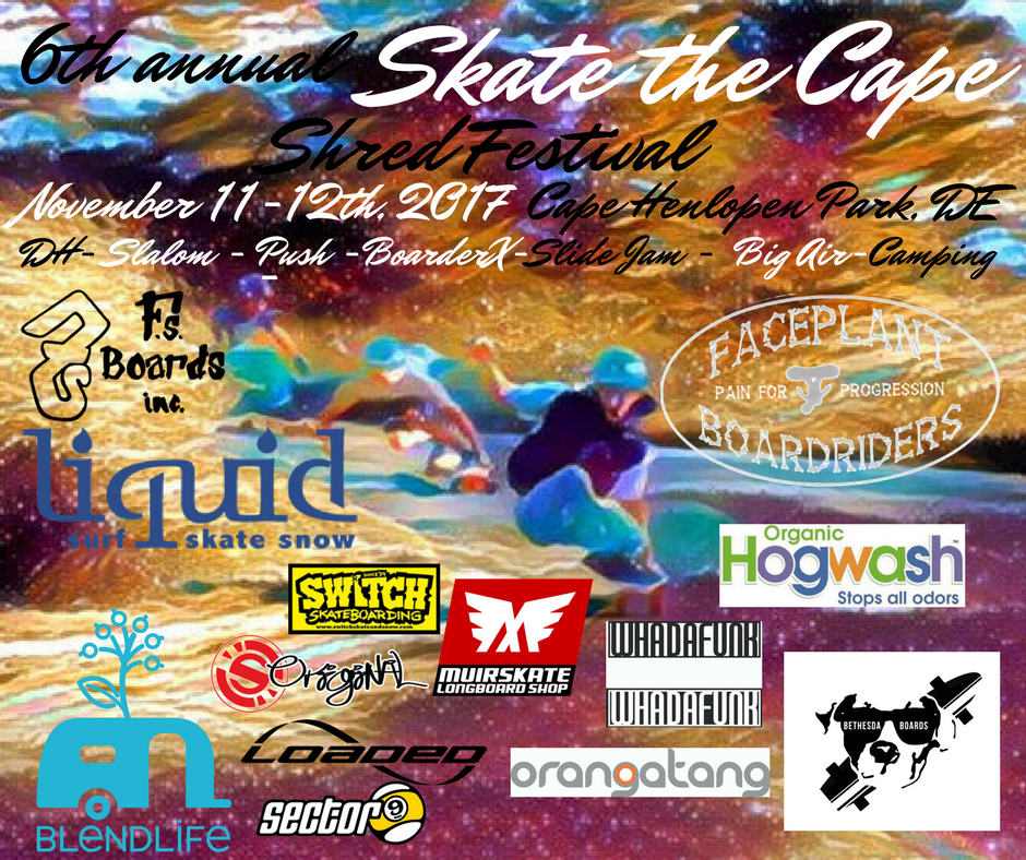 Skate the Cape 2017 Event Poster