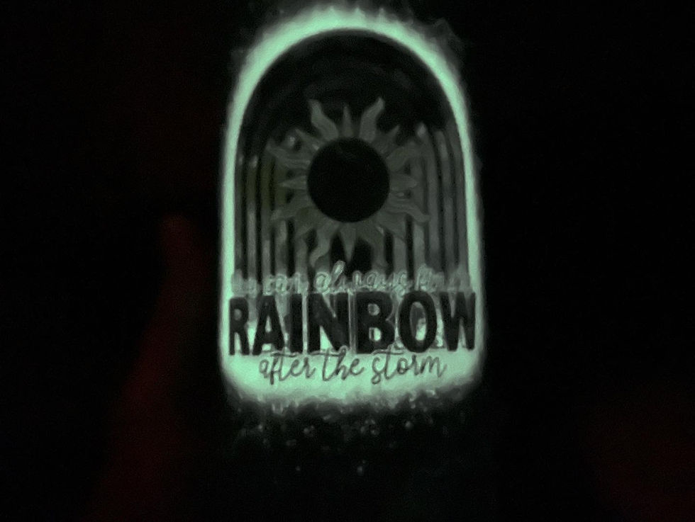 Thumbnail: Rainbow After the Storm 20oz Matte Glow in the Dark Tumbler