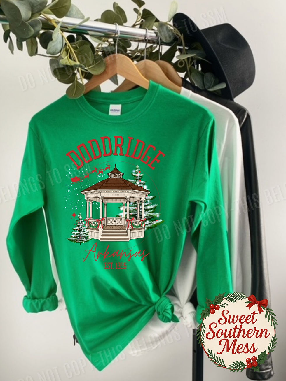 Thumbnail: Doddridge, AR Gazebo at Christmastime