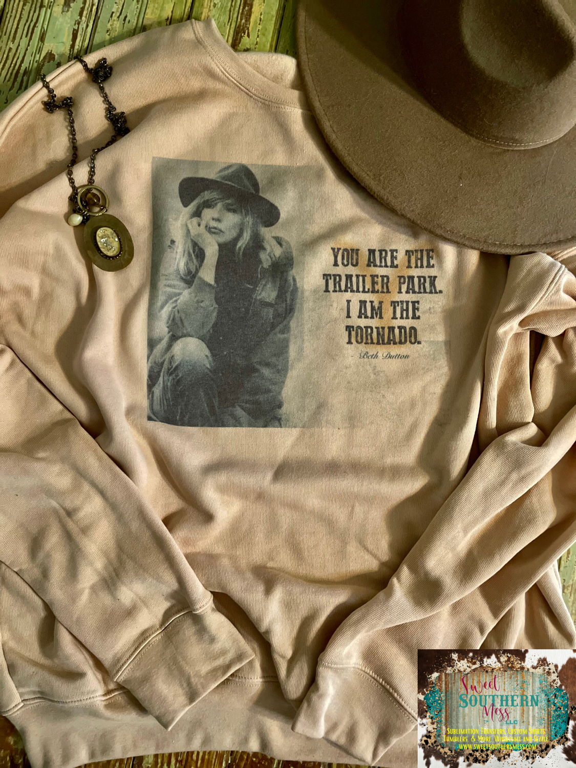 Bella+Canvas Sponge Crewneck-You Are the Trailer Park