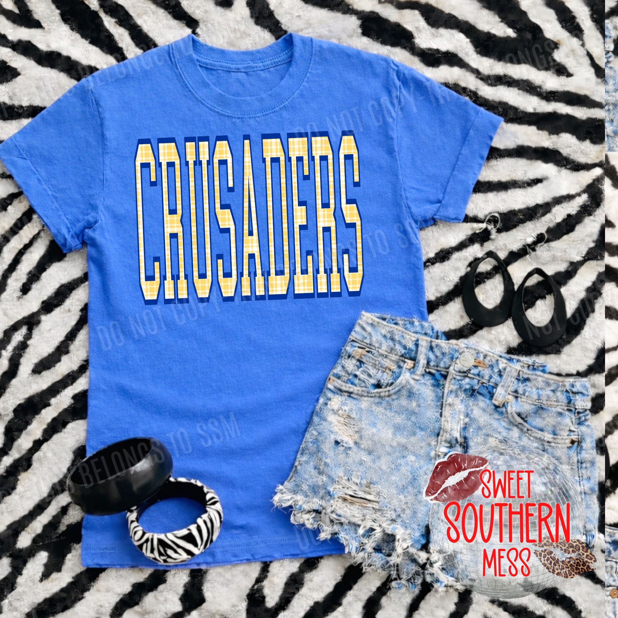 Gingham Mascot Custom Tee-Part #3