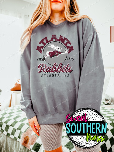 Atlanta Rabbits Vintage Sweatshirt | Sweet Southern Mess