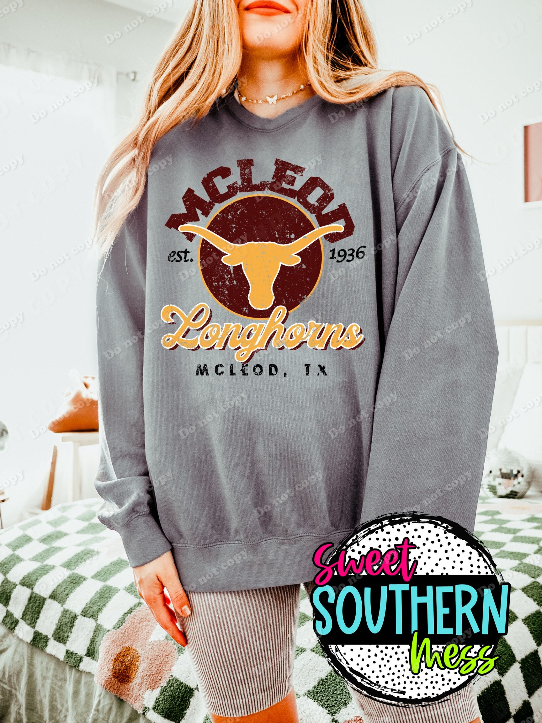 McLeod Longhorns Vintage Sweatshirt 