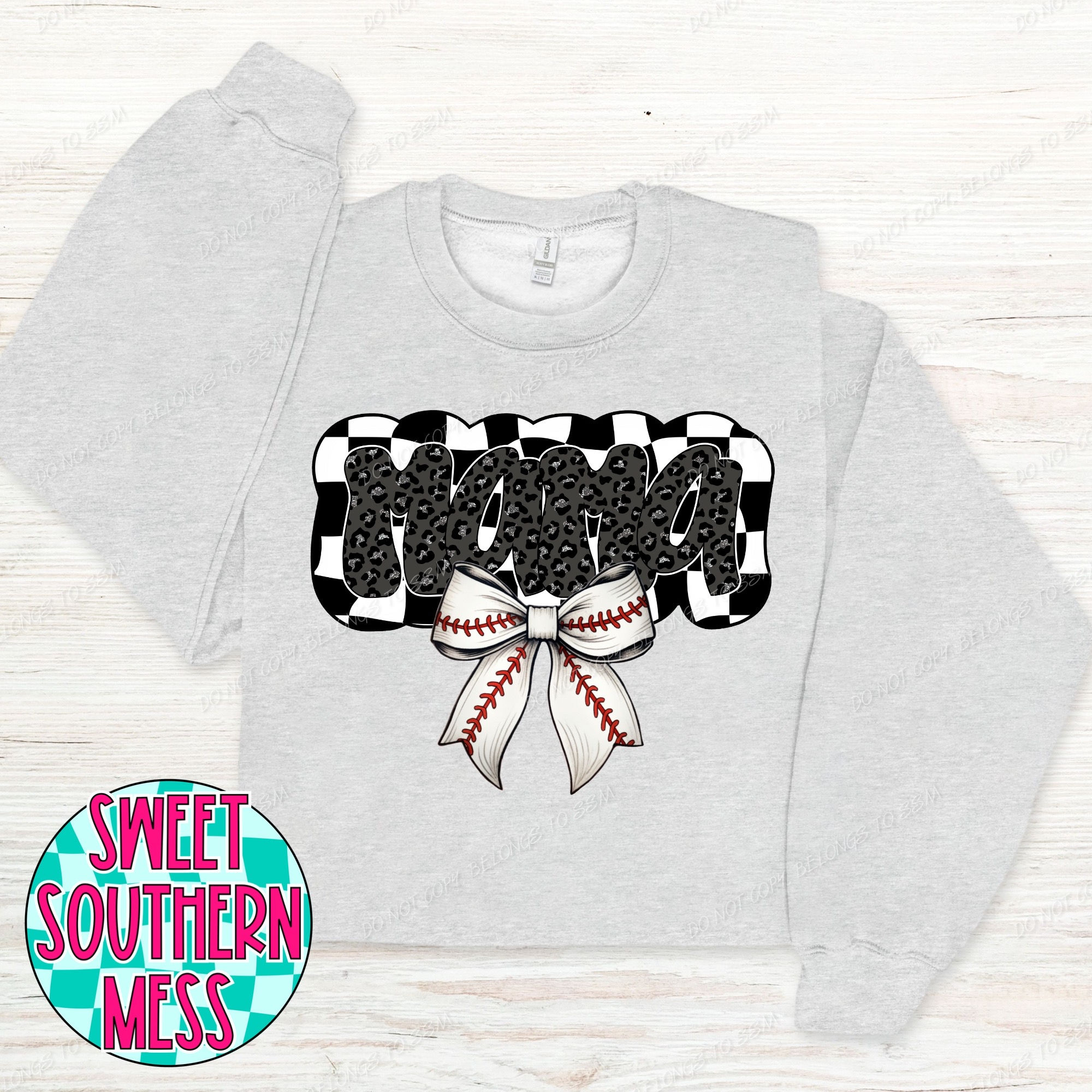 Mama w/Baseball Bow