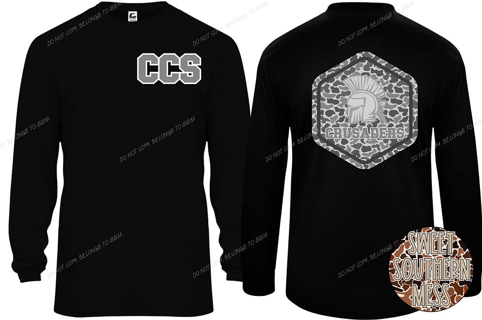 Thumbnail: CCS Youth & Adult Dri-Fit Long-Sleeve Tee (Front/Back Design)
