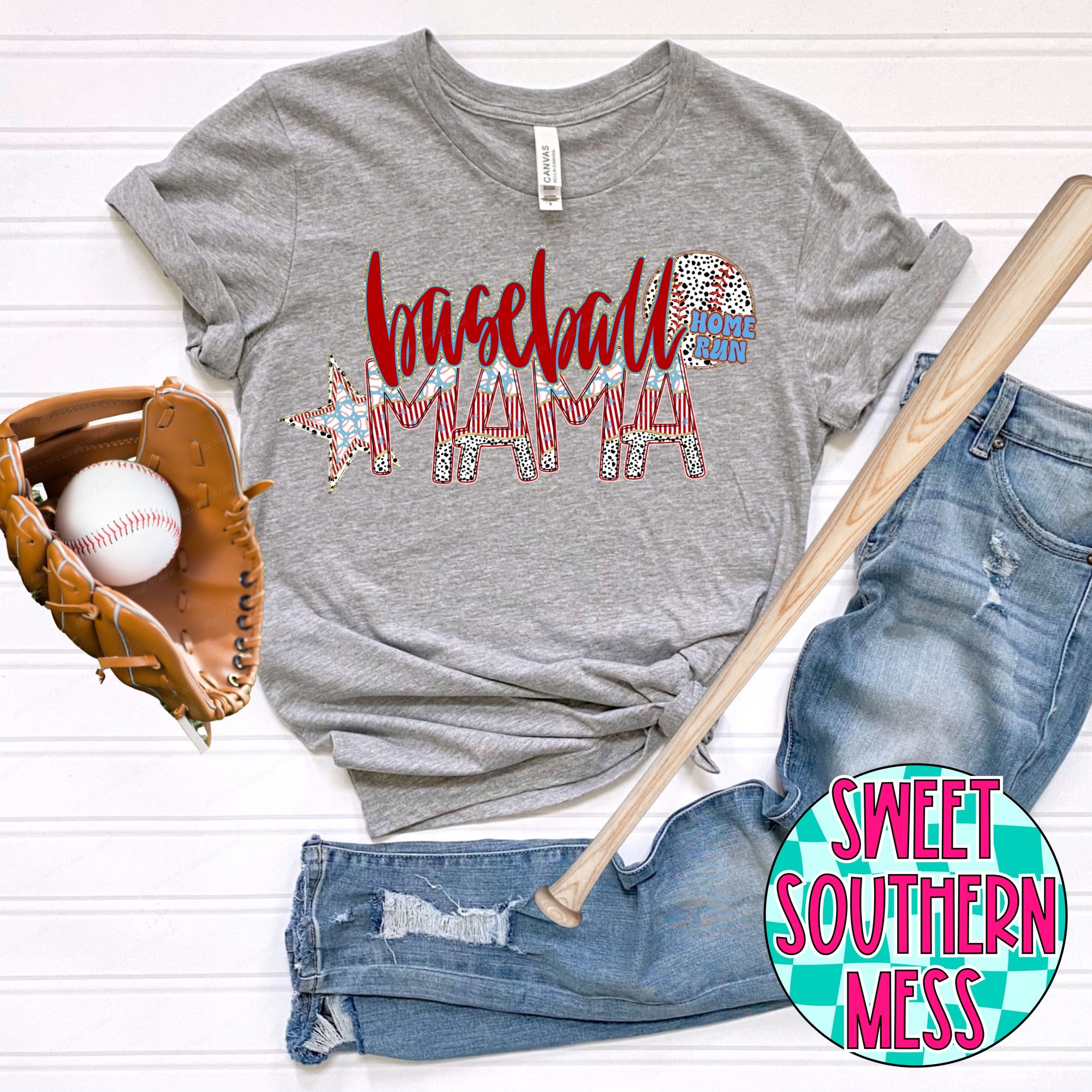 Baseball Mama Gildan Tee
