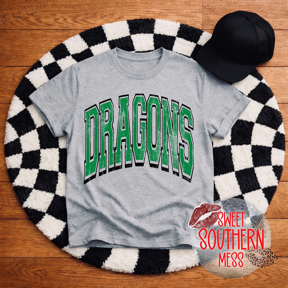 Thumbnail: Local Custom Mascot (Arched & Distressed)-Tee 