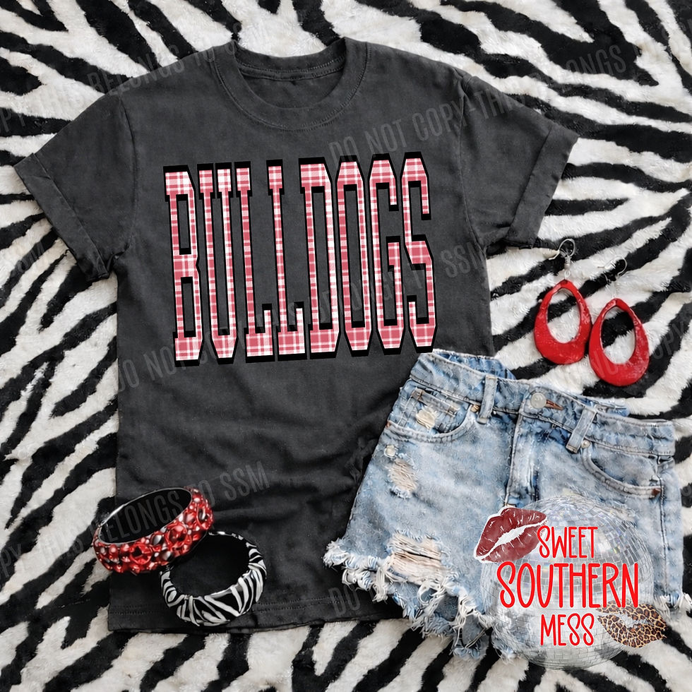 Thumbnail: Gingham Mascot Custom Tee-Part #3