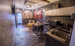 Butty Lounge and kitchen