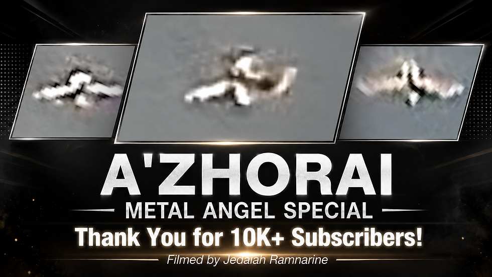 The A'Zhorai: Metal UFO Guardians written and filmed by Jedaiah Ramnarine