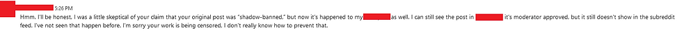 Words from a moderator (identity protected) of one of the many mysteriously removed subs