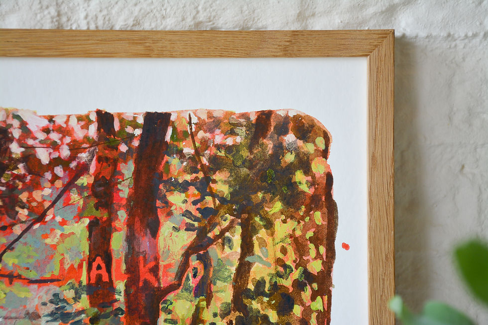Thumbnail: I walked with the trees | Fine-art bamboo print