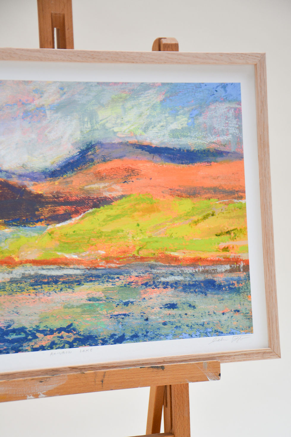 Thumbnail: Rainbow lake | Fine-art bamboo print
