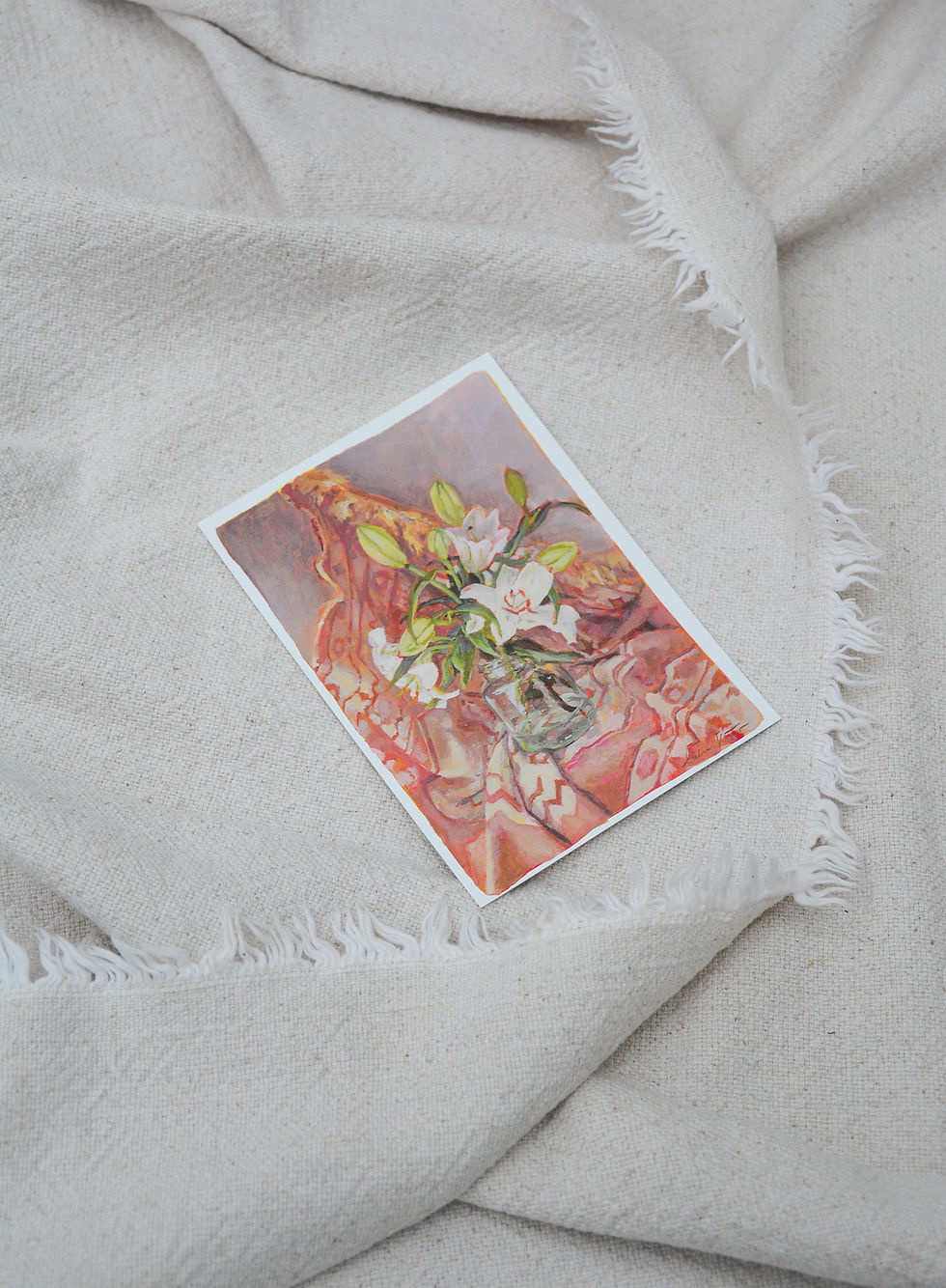 Thumbnail: Cozy lillies | Postcard