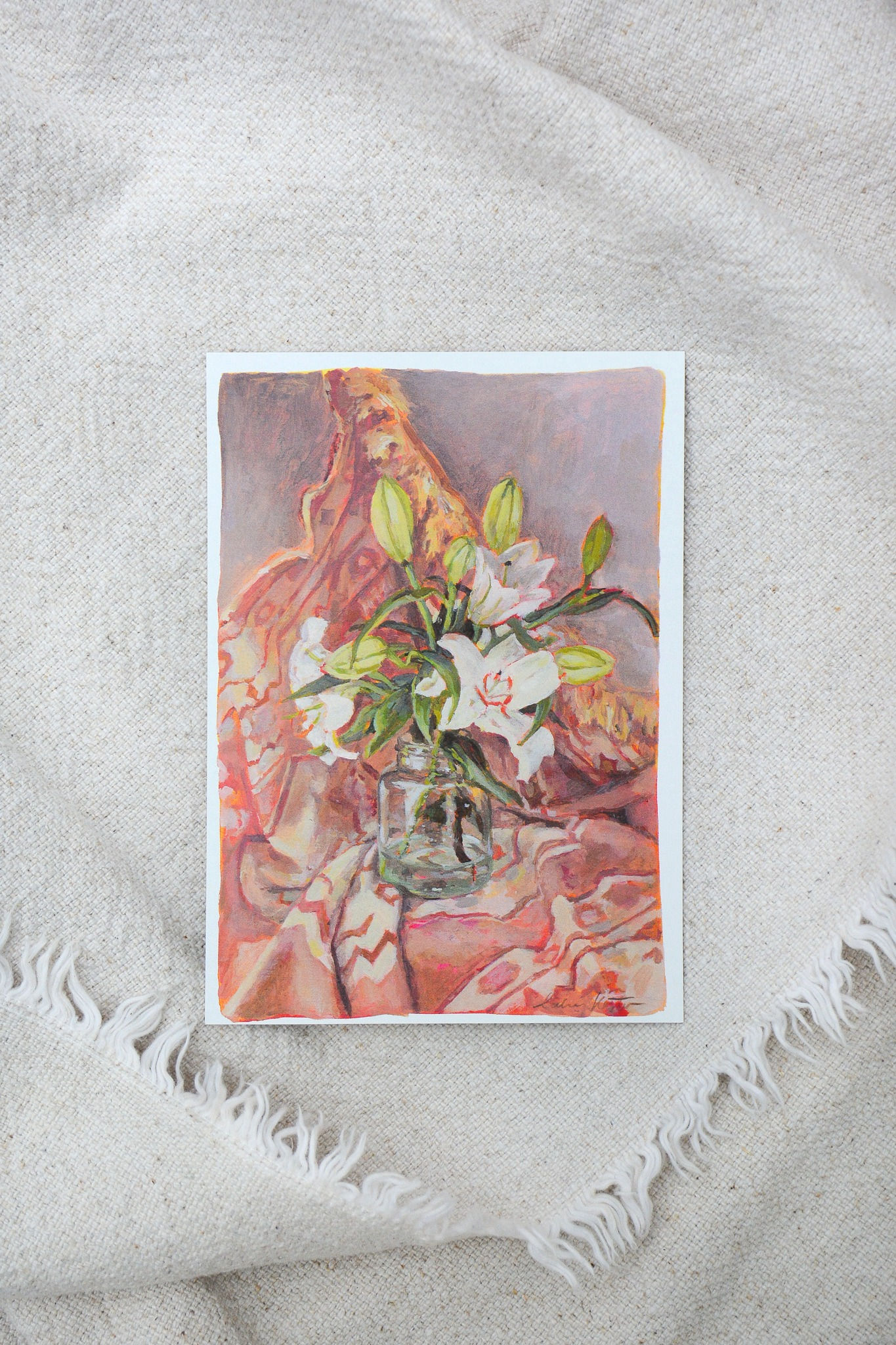 Cozy lillies | Postcard