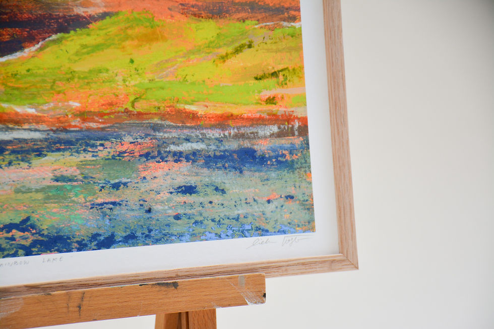 Thumbnail: Rainbow lake | Fine-art bamboo print