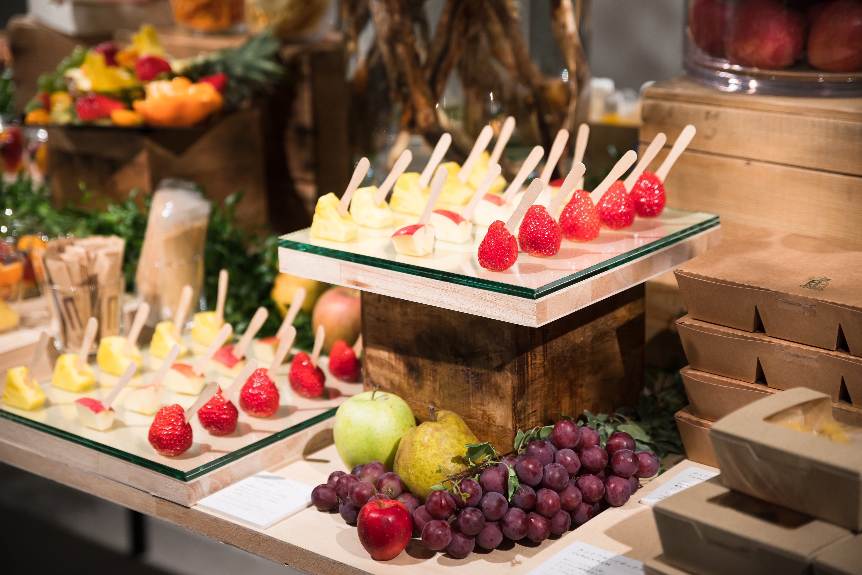 Arranged Food and Objects