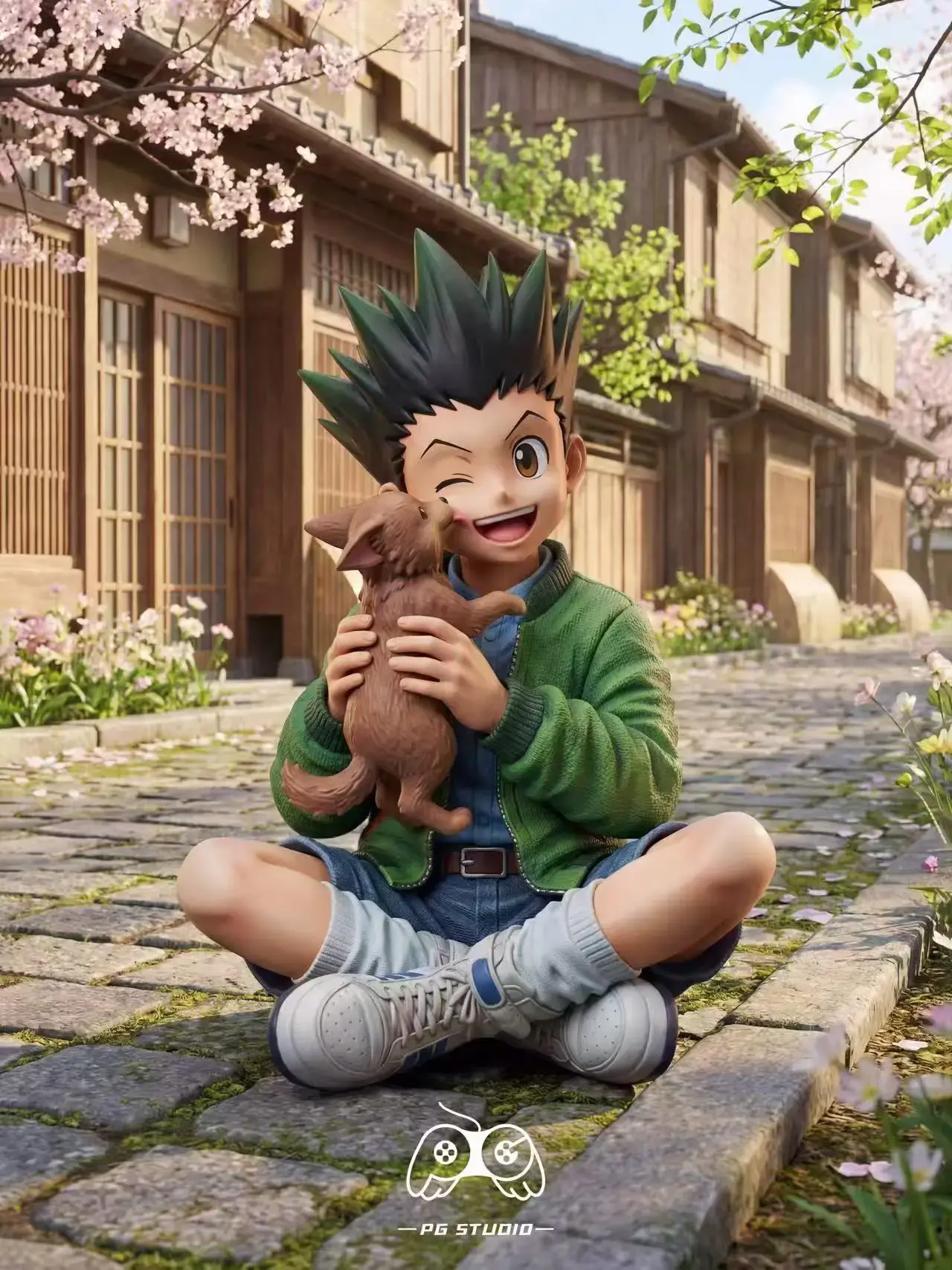 PG Studio - Gon Freecss & Killua Dog & Cat Hug (Hunter x Hunter) GK