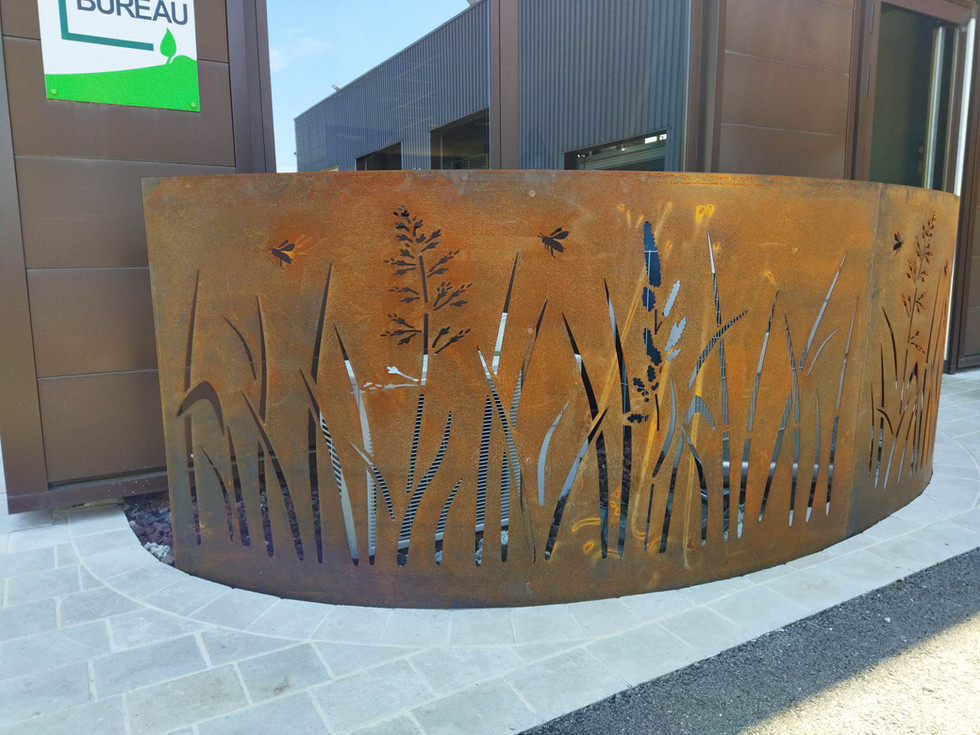Cache climatiseurs en Corten