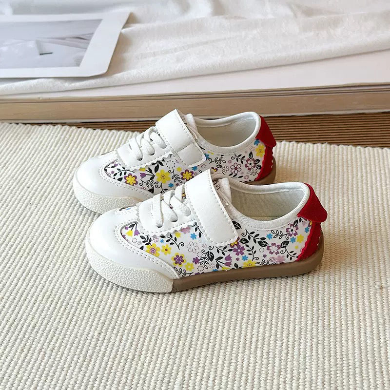 Flower Print Soft Sole Shoes
