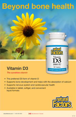 Natural Factors VitD3 Poster