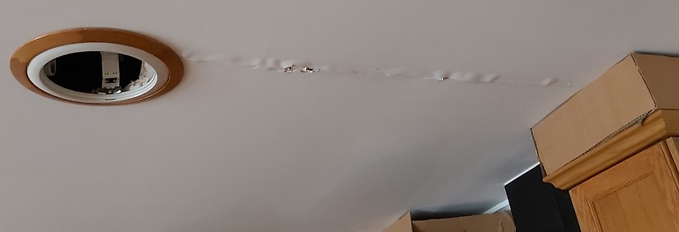 Bubbling paint at joint due to water intrusion