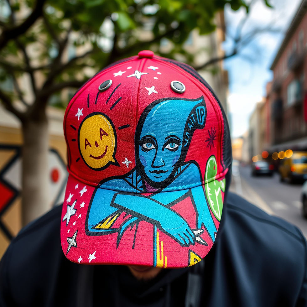 Teen street art cap
