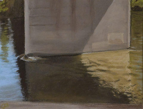 pillar of bridge in water