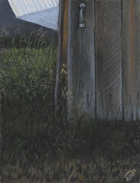 close up view of farm shed