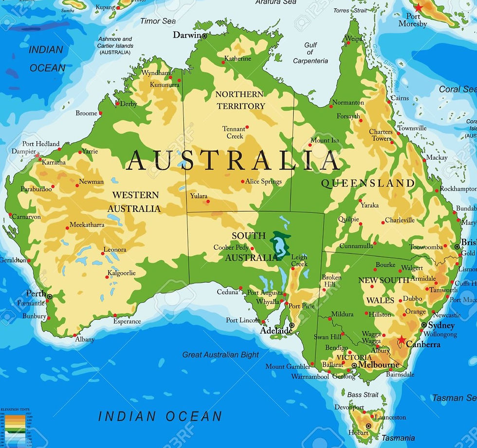 Map of Australia