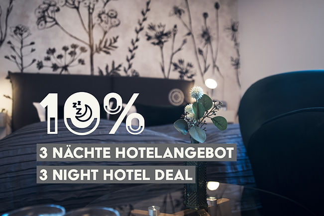 Buchen Sie 3 Nächte und erhalten Sie 10% Rabatt! ENGLISCH