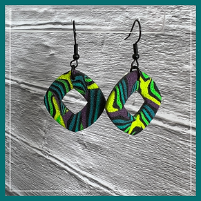 Ohrhänger "Pfauenwelle"