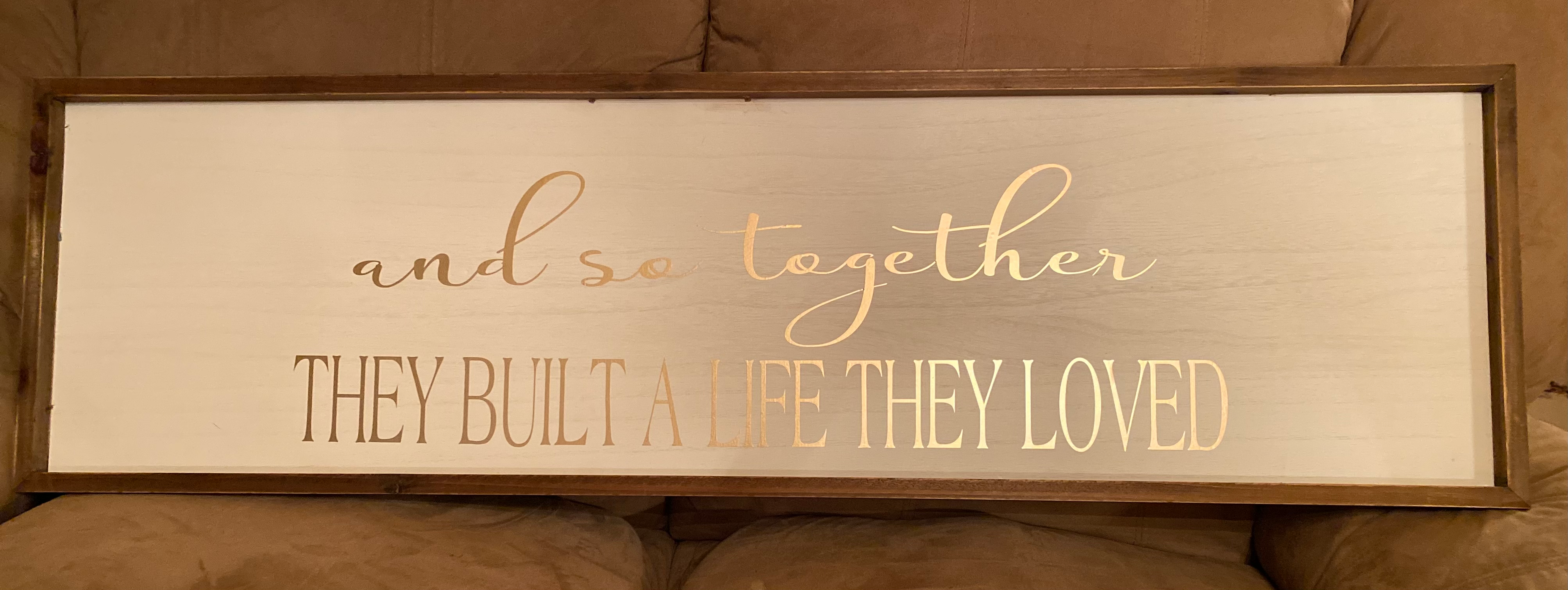 "And So Together…"