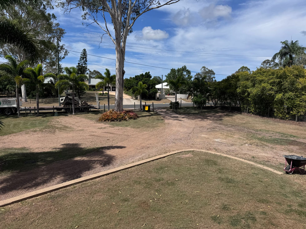 levelling front yard