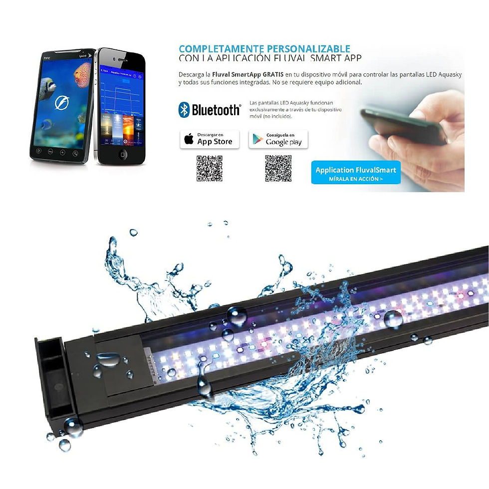 Miniatura: Fluval Pantalla de Iluminación LED Aquasky 122- 153 cm
